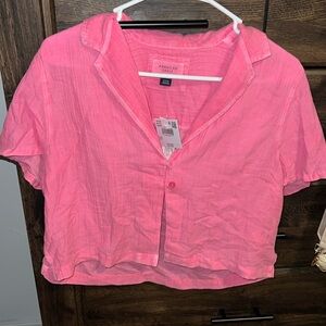 American Eagle Linen Top